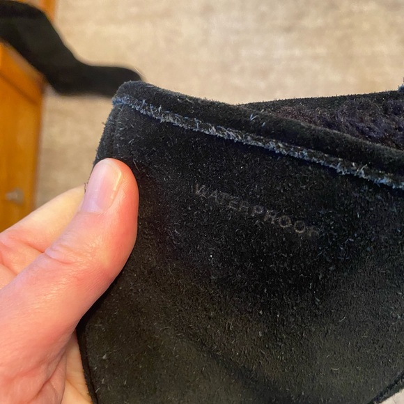 Suede winter boots (black) - Picture 7 of 8